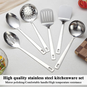 Evanda solid serving tools for sturdy tossing and serving.