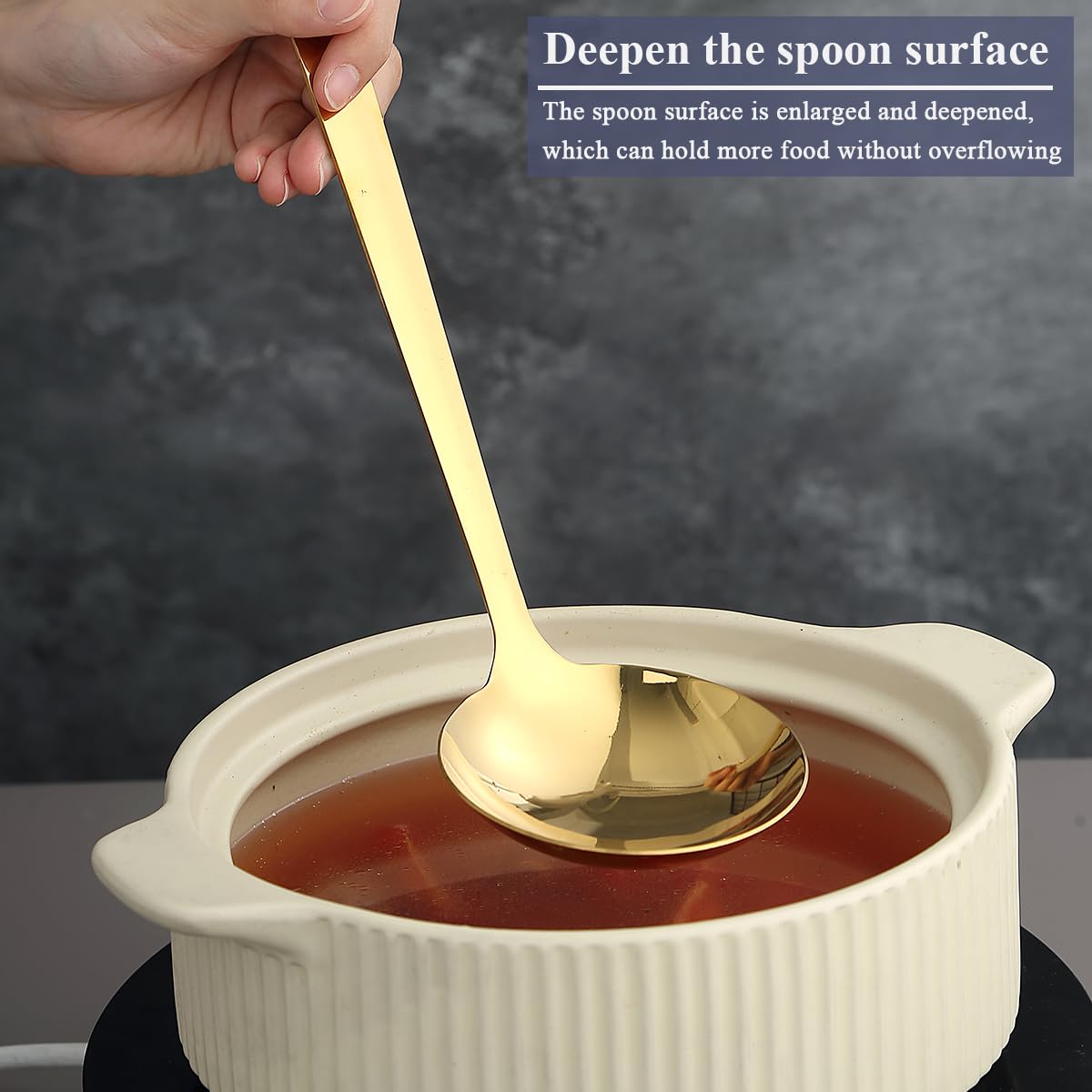 Evanda Gold utensils dishwasher-safe for easy cleaning and maintenance