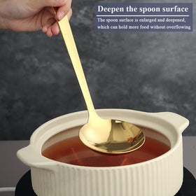 Evanda Gold utensils dishwasher-safe for easy cleaning and maintenance
