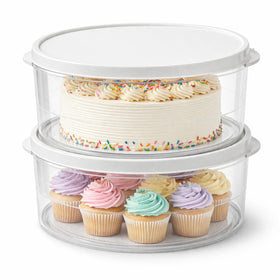 Evelots 2-pack 10-inch airtight carrier shows clear plastic for secure transport.