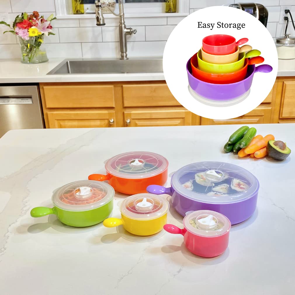 Evelots 24oz XL bowl ideal for leftovers and meal prep.