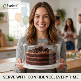 Evelots dishwasher-safe construction simplifies cleanup after parties.
