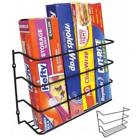 Evelots kitchen wrap organizer 2-pack wall mount stores wax paper and wraps neatly