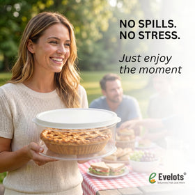 Evelots portable bake-sale carrier ideal for gatherings and picnics.