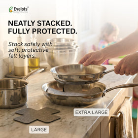 Large 19x15 inch protectors from Evelots fit standard stacks.