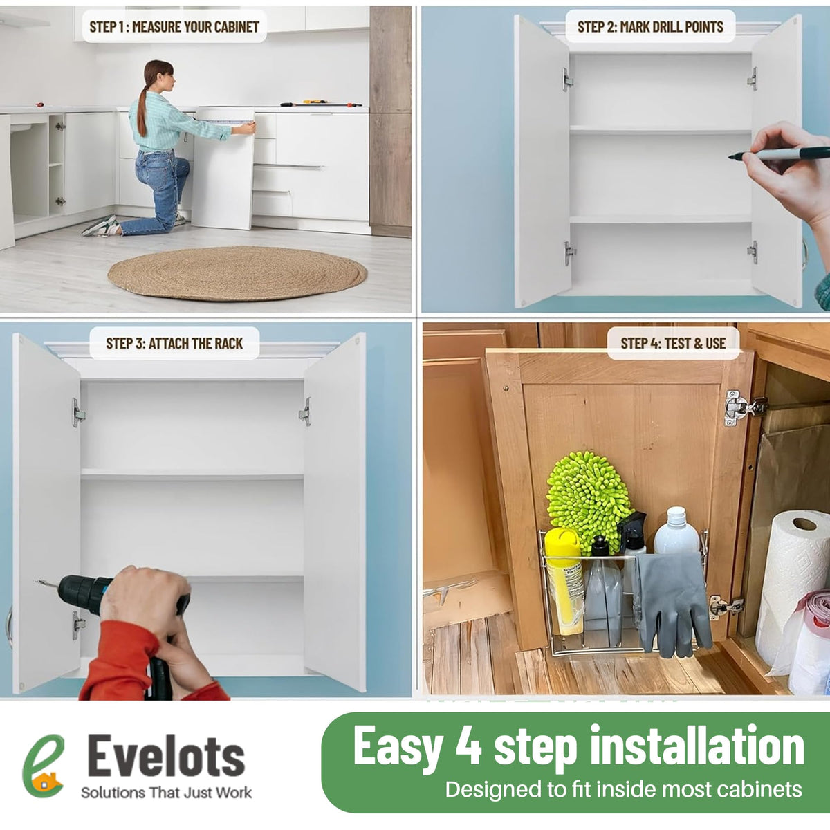 Evelots Vermont-made brand heritage adds trusted home organization solutions.