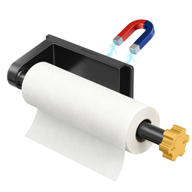 Evemlceol fridge-mount magnetic holder shown from the side for quick towel access