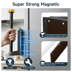Tool-free install of Evemlceol towel holder without drilling