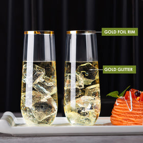 eventpartener recyclable BPA-free flutes support reuse and responsible disposal.