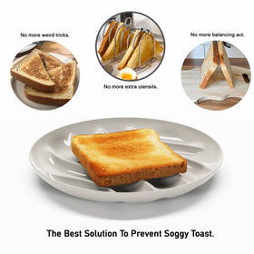 Ever Toast plate for sandwich preserves crunch from crust to bite