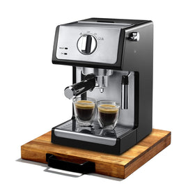 EVERBBKING acacia sliding tray on appliance stand saving counter space
