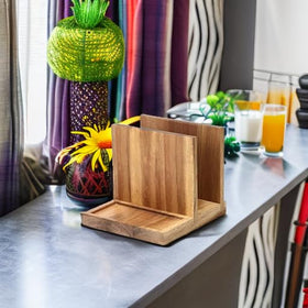 EverBBKing wooden holder made from FSC-certified wood for eco-conscious homes.