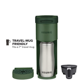 Evergreen matte finish Keurig K-Mini adds modern style to any space.