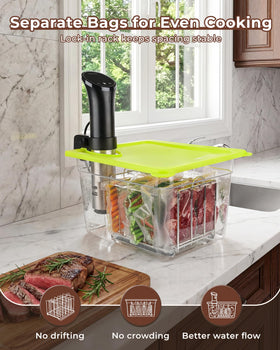 EVERIE easy-care sleeve and accessories simplify post-cook cleaning.