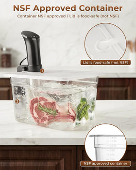EVERIE lid with durable hinge, tested up to 100,000 uses for reliable performance.