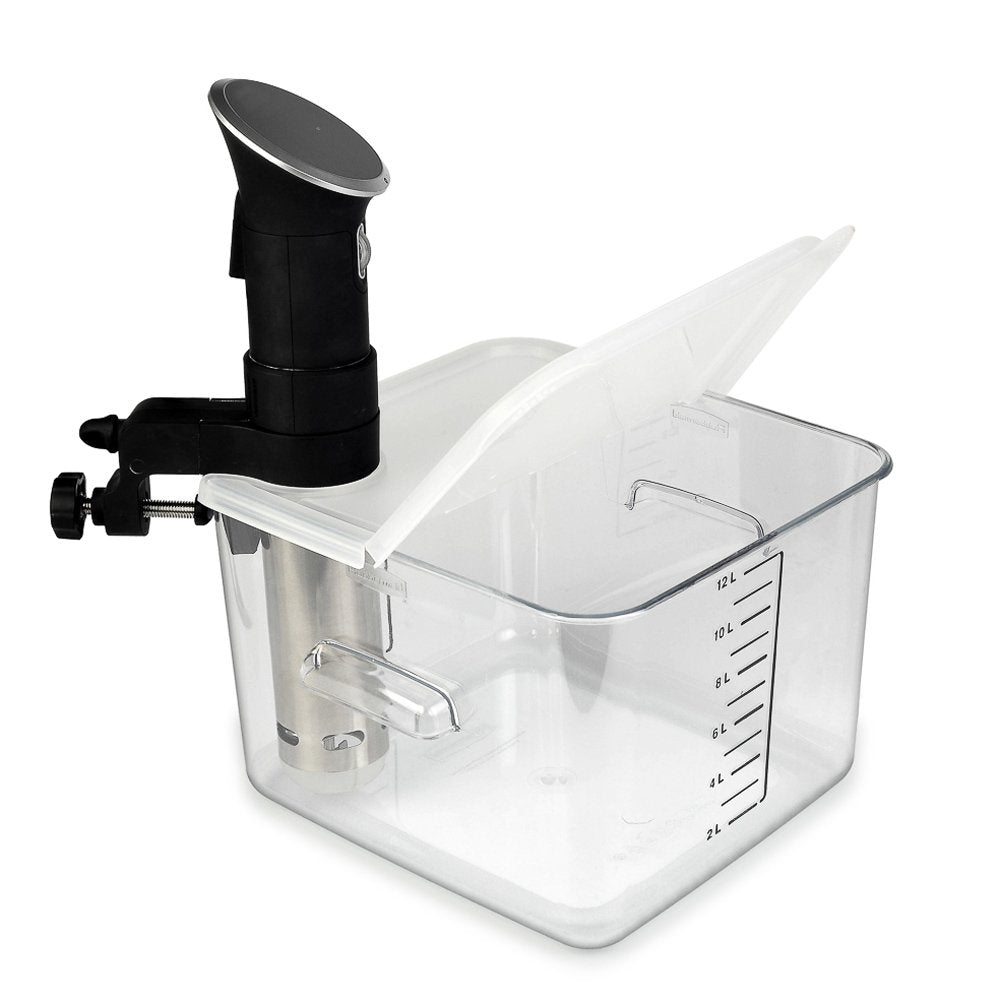 EVERIE lid for Rubbermaid 22qt reduces evaporation in extended cooking.