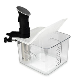 EVERIE lid for Rubbermaid 22qt reduces evaporation in extended cooking.