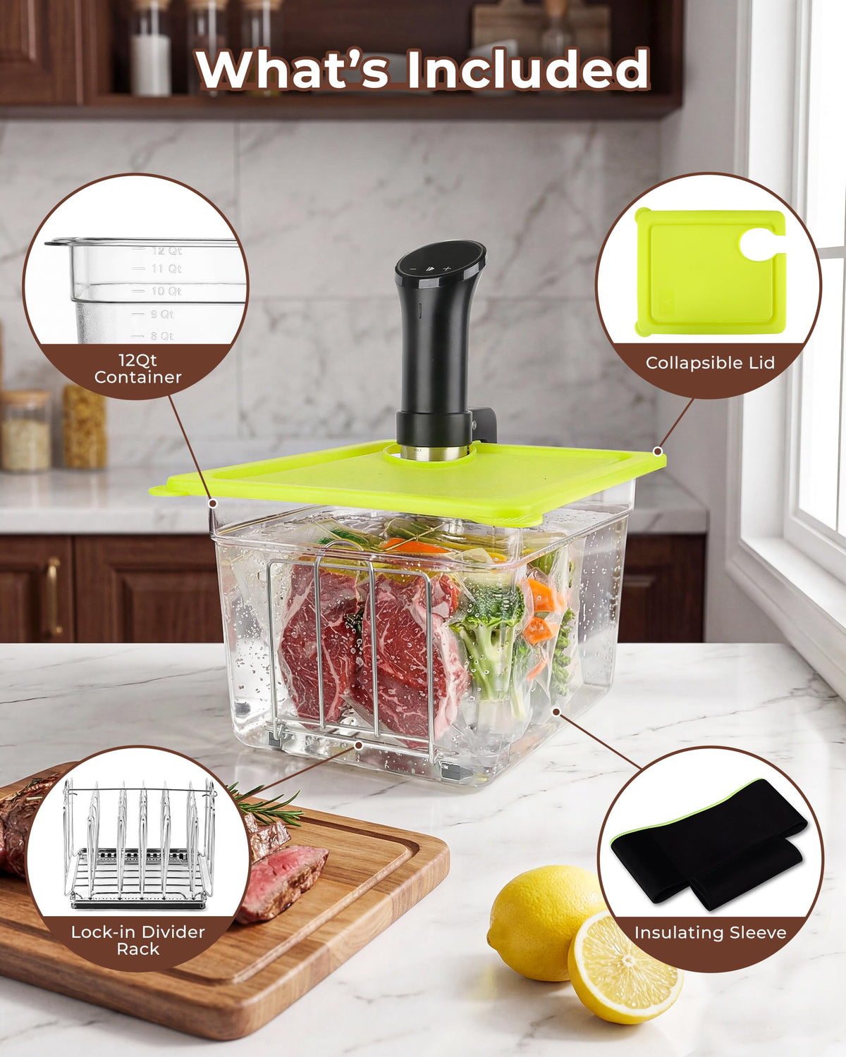 EVERIE lock-in divider rack keeps bags evenly spaced for consistent water flow.