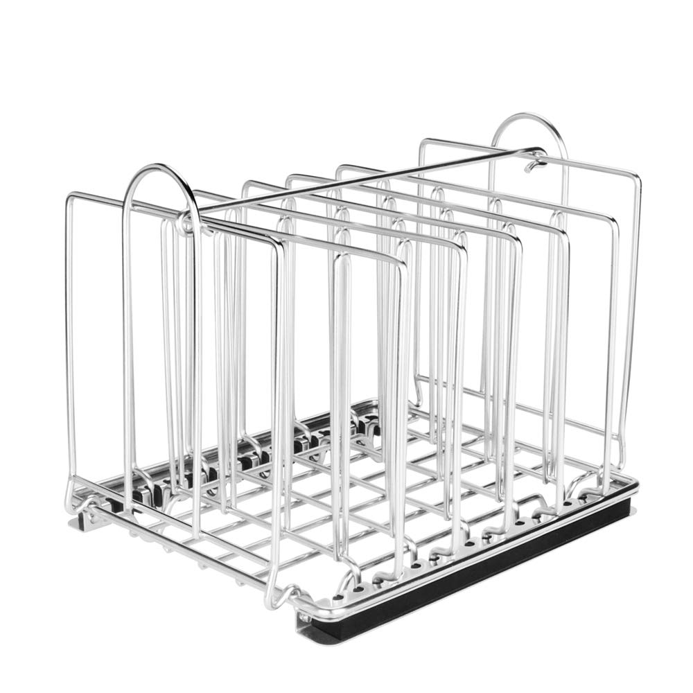 Everie Rack04 keeps sous vide bags upright for organized cooking in 12 qt containers.