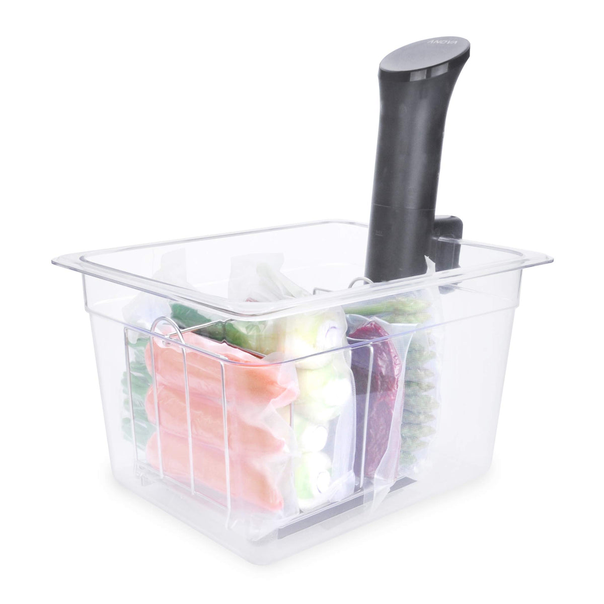 Everie Rack04 design promotes better water flow around bags for cleaner cooking results.