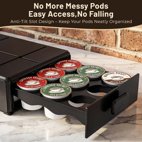 EVERIE smooth-drawer glide allows effortless pod retrieval and organization
