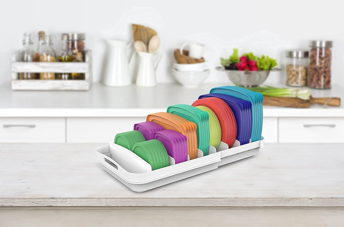 EVERIE smooth edge design protects lids and prevents snagging.