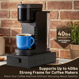 EVERIE under-cabinet space-saving design fits small kitchens and coffee corners