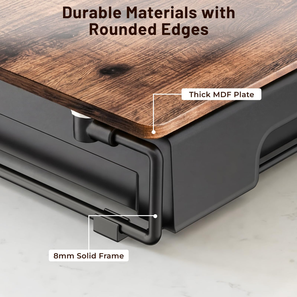 Everie compact 12x15 size fits counter corners without clutter.