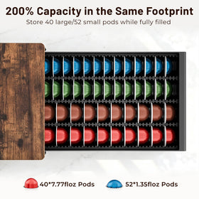 Everie wooden drawer with durable metal frame supports daily coffee use.