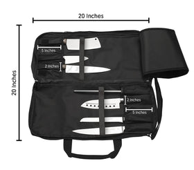 EVERPRIDE bag uses protective straps for safety and knife integrity during transport.