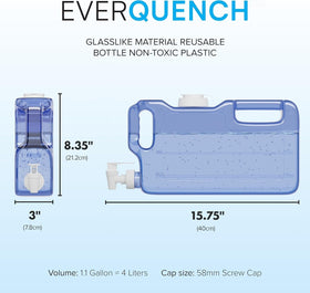 EverQuench BPA-free plastic spout assembly highlights safe, clean fridge water.