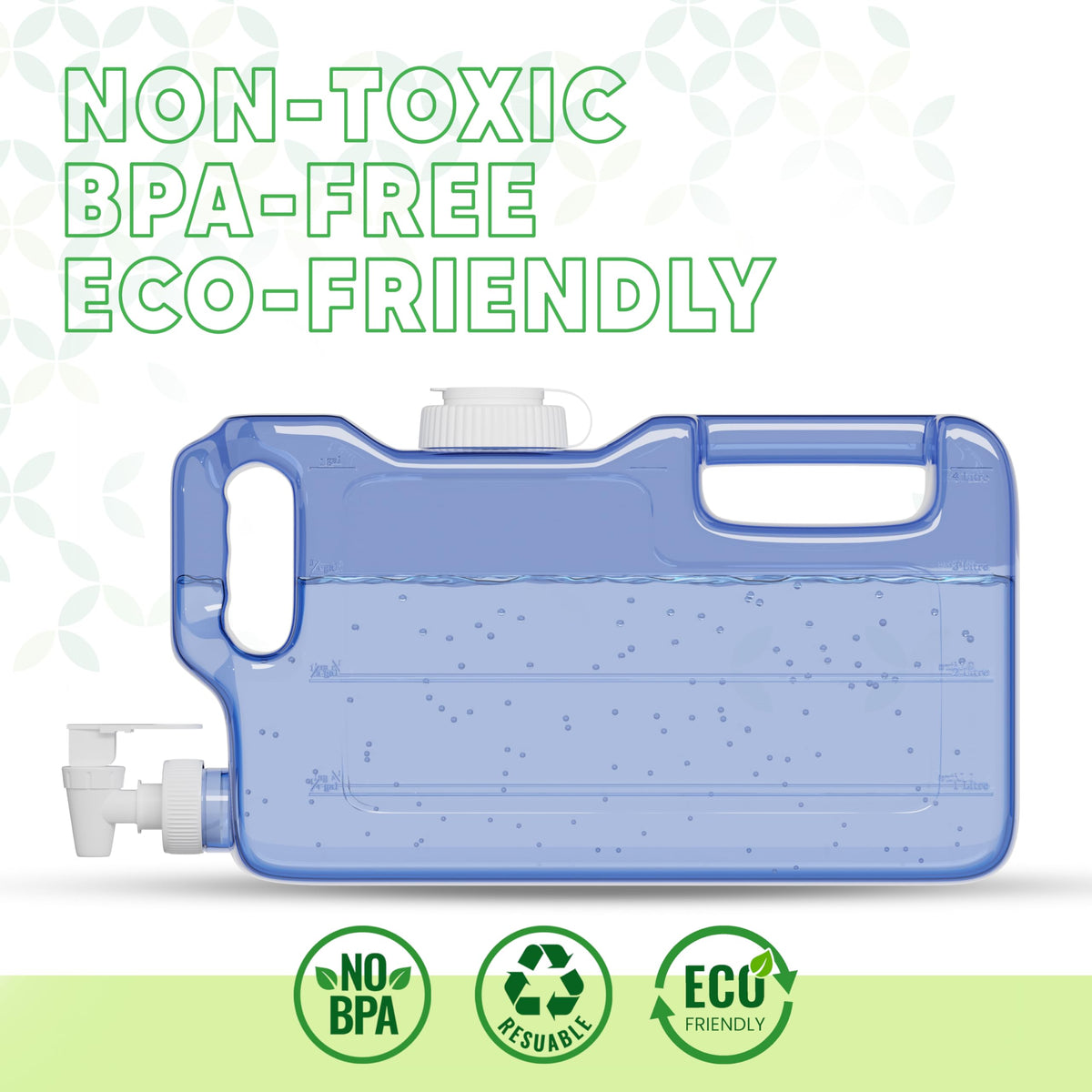 EverQuench refillable fridge water container ideal for home and office.