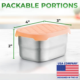 Everusely leakproof lids secure sauces during travel.