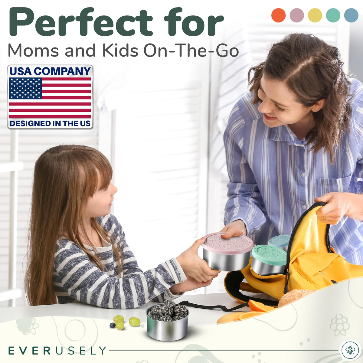 Everusely leakproof lunch boxes ensure mess-free transport of meals.