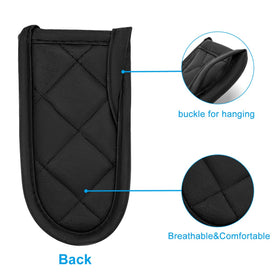 Evoio heat-resistant handle sleeve guards fingers during high-heat cooking
