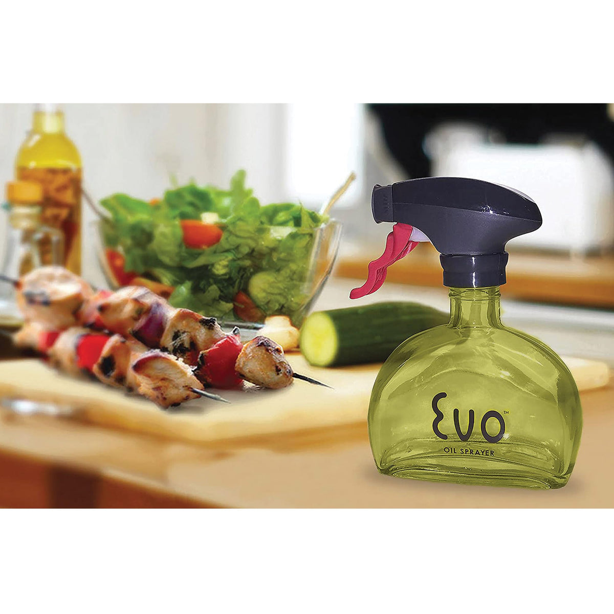 Evo Glass Oil Sprayer refillable and reusable to reduce waste