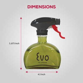 Evo Glass Oil Sprayer safe to use near burners for versatile cooking