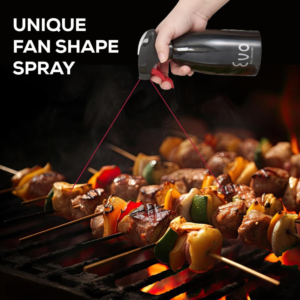Evo Oil Sprayer bottle-cap design for mess-free handling