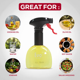 Evo Oil Sprayer Minis green bottle ergonomic grip for mess-free oiling.