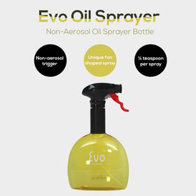 Evo Oil Sprayer Minis rotate nozzles enable horizontal and vertical spraying.