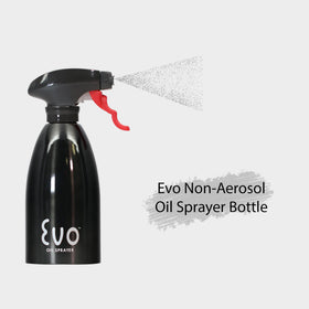 Evo Oil Sprayer dispensing balsamic vinegar for dressings