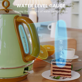 Evoloop 1.7L kettle LED indicator clearly shows heating status.