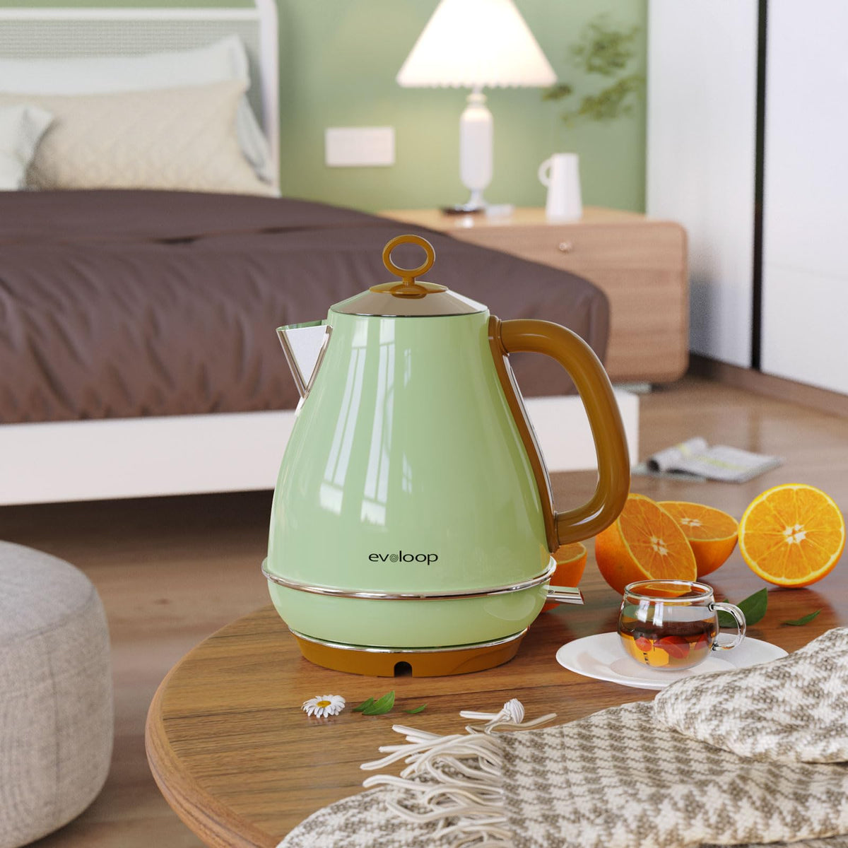 Evoloop 1.7L stay-cool handle supports safe pouring.