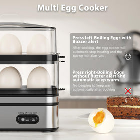 Evoloop rapid egg cooker 12-egg capacity for large batches