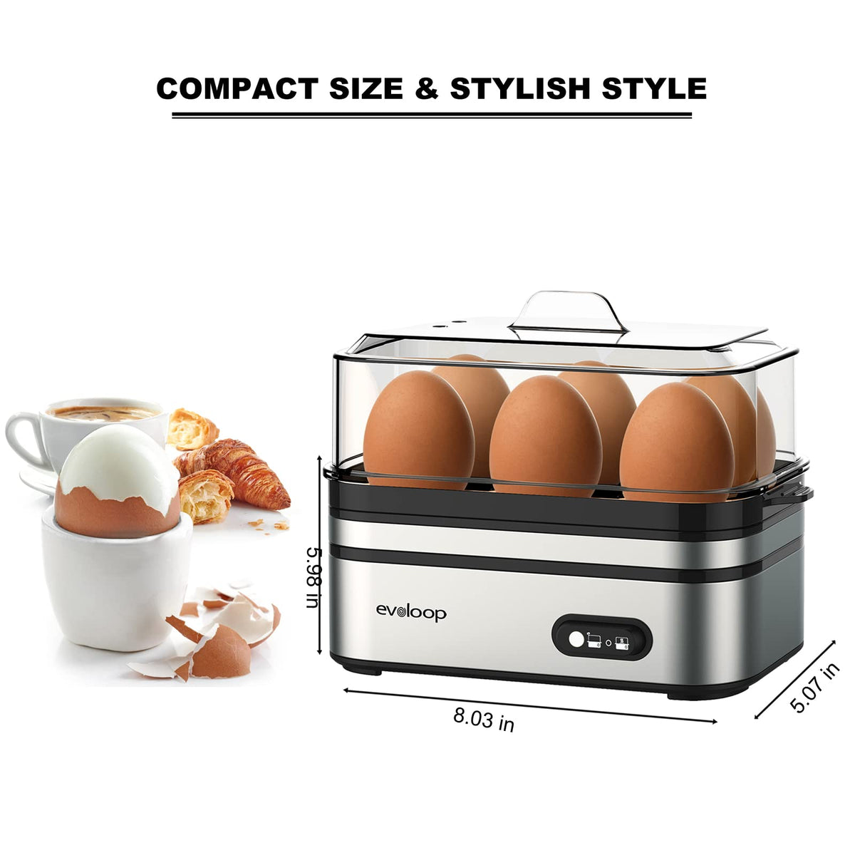 Evoloop accessory box displaying complete cooking kit components.