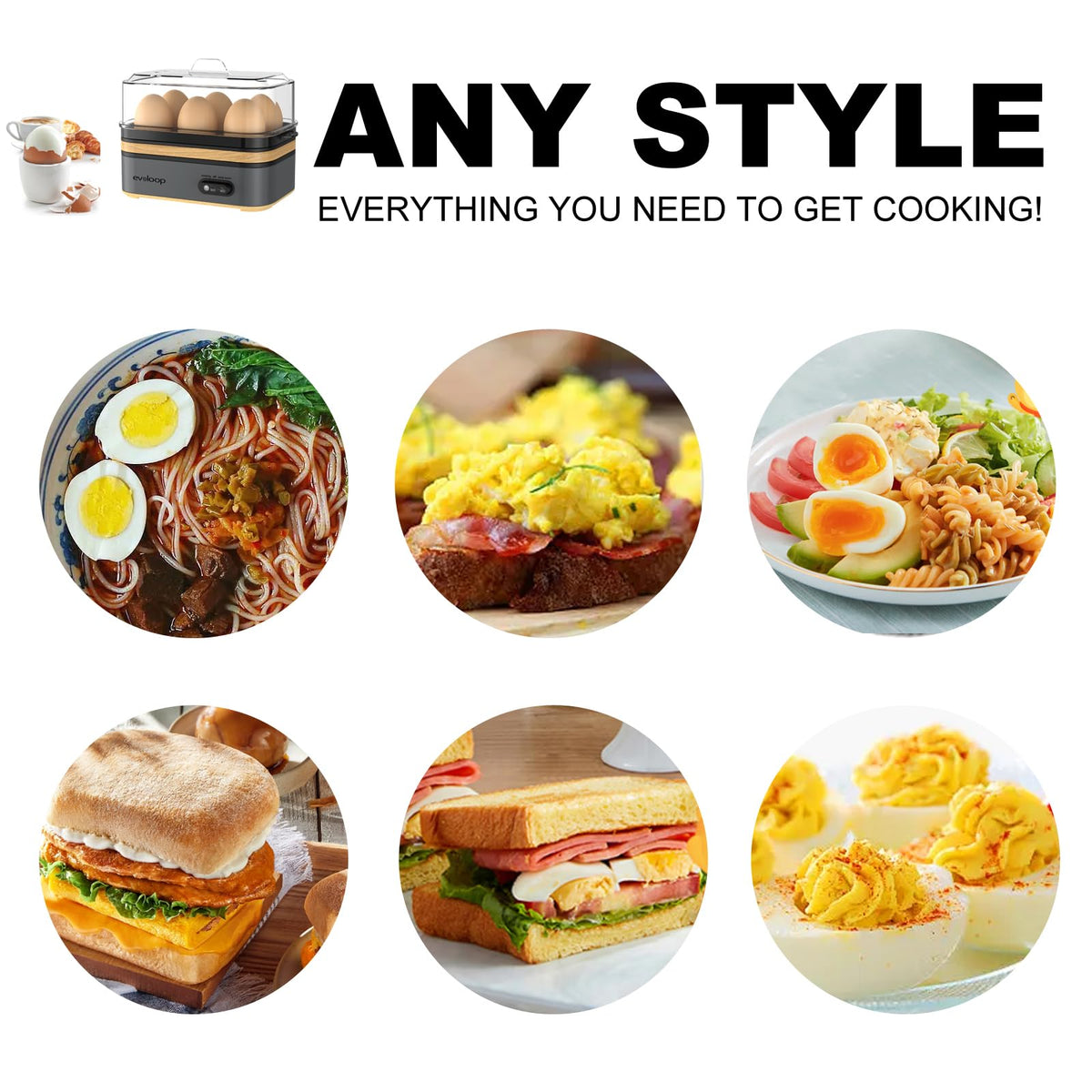 Evoloop includes accessories kit improves cooking versatility.