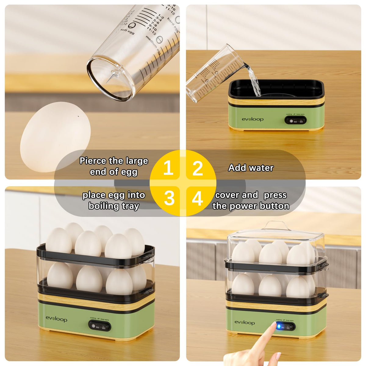 Evoloop BPA-free housing highlighted for safe kitchen use