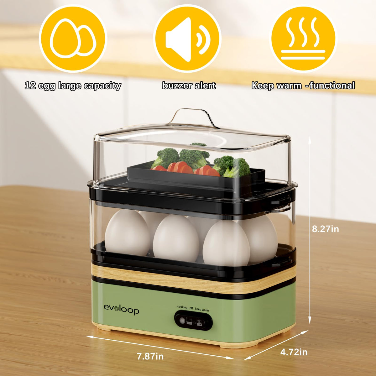 Evoloop compact design suitable for dorms and small kitchens