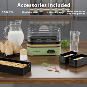 Evoloop Rapid Egg Cooker omelet tray for fluffy morning meals.