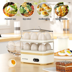 Evoloop built-in vegetable steamer for healthy side dishes.